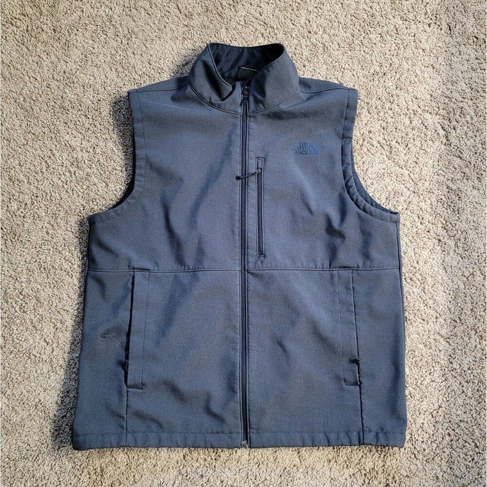 The North Face Apex Bionic Softshell Vest Mens XL Blue Windproof Windwall Jacket